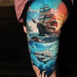 Nautical Ink: 32 Captivating Ship Tattoos for Sailors and Dreamers